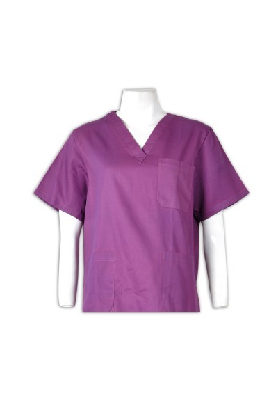 SKNU009 custom-made doctor's suit uniform order group clinic uniform center clinic uniform specialty shop HK shuteni clinic uniform price pet beauty pet clinic pet medical treatment back view